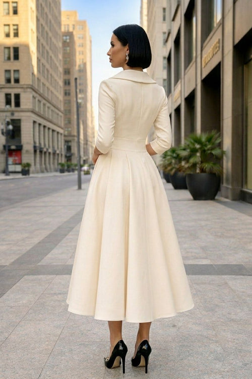 Chic Fitted Midi Dress