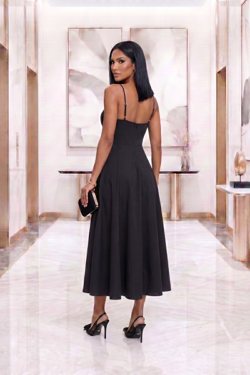 European Chic Suspender Dress
