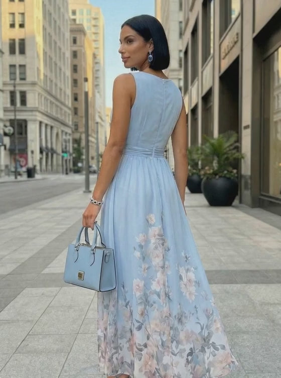 Azure Floral Grace Dress
