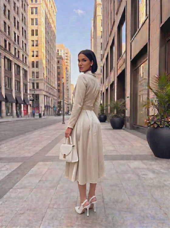 Chic Fitted Midi Dress